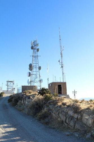 Lots of towers, antennas, and microwave